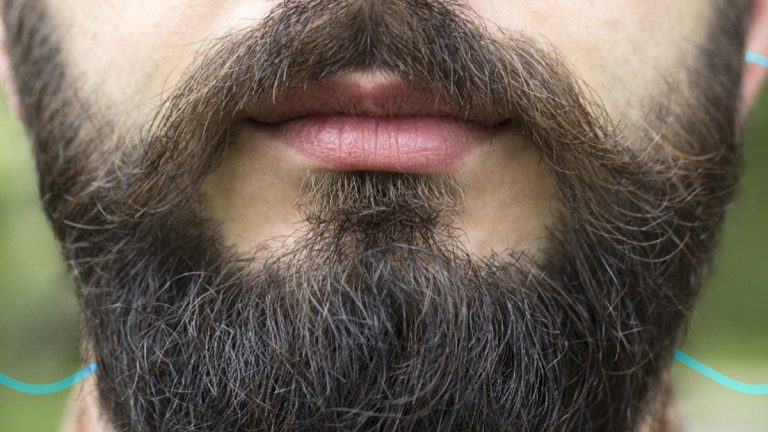Injerto de barba y bigote