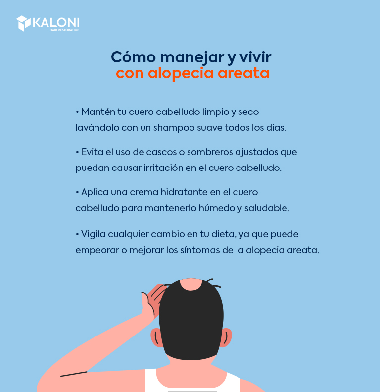 ¿Cómo se puede vivir y manejar la alopecia areata?