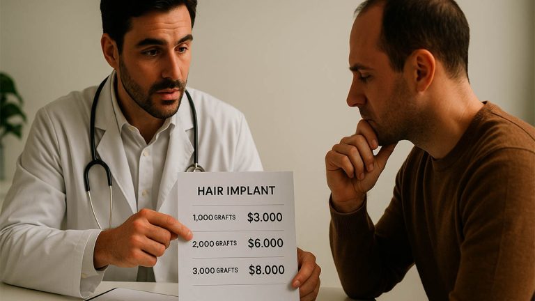 Coto del implante de cabello